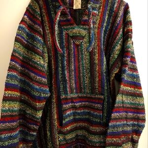 Artesanias Cuamatzi Made in Mexico 90's Beach Hoodie. Xl Preloved.